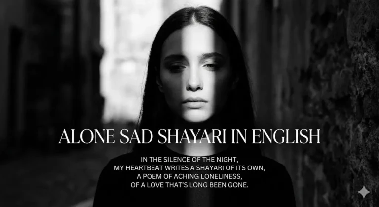 Alone Sad Shayari in English