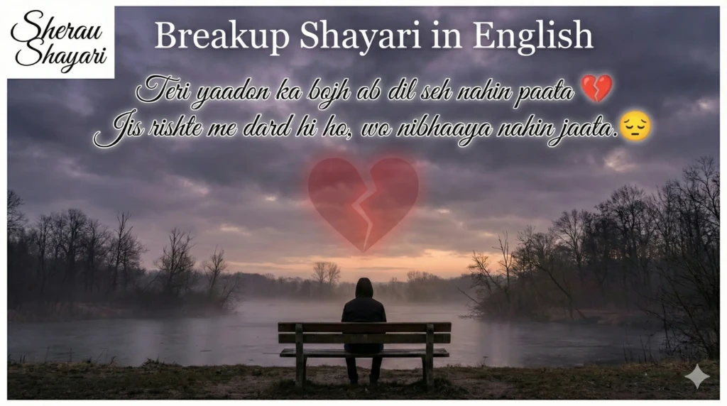 Breakup shayari in english