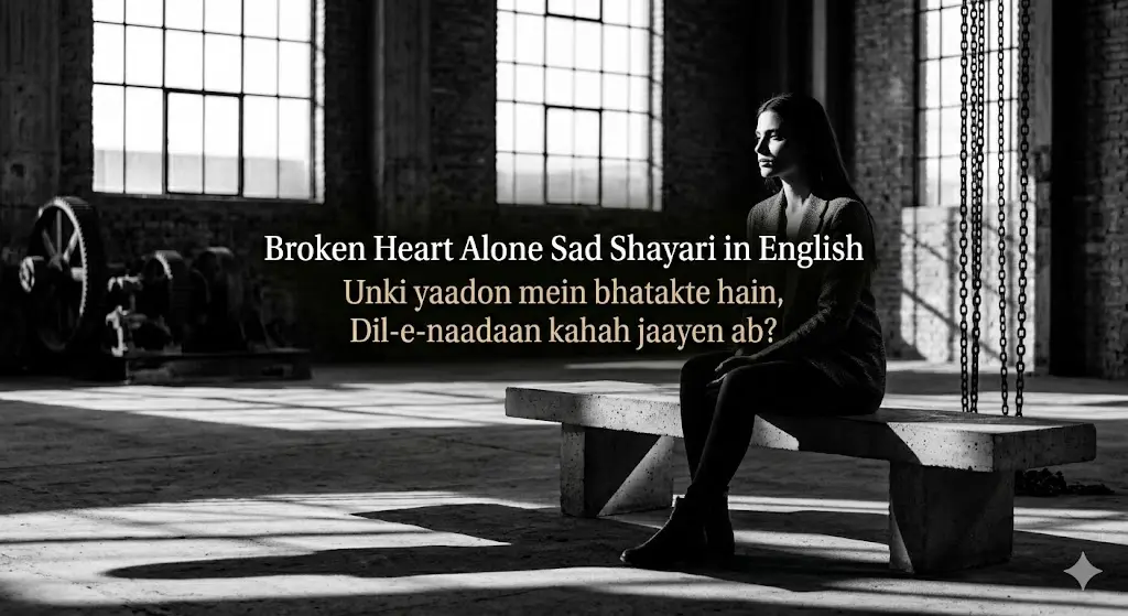 Broken Heart Alone Sad Shayari in English