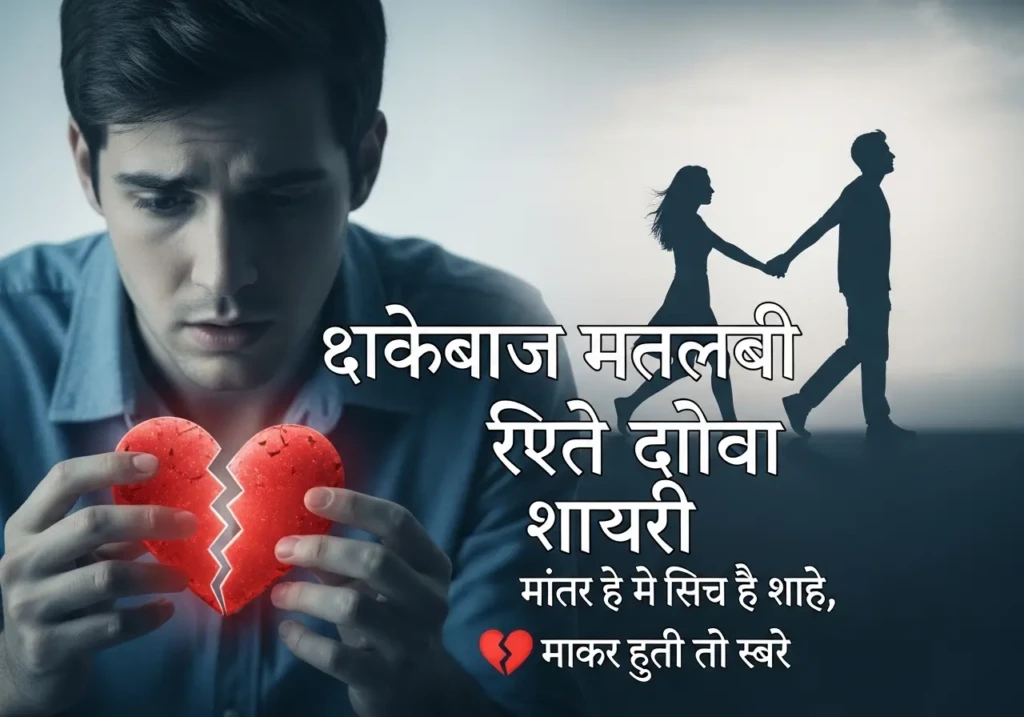 Dhokebaaz Matlabi Rishte Dhoka Shayari