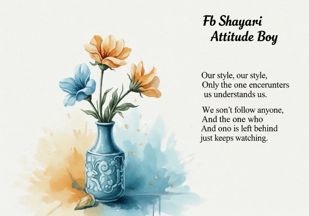 Fb shayari attitude boy