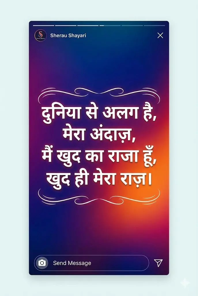 Instagram Bio Shayari Attitude