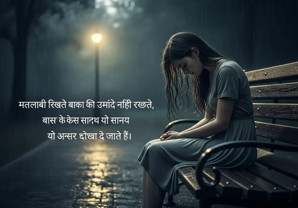 Matlabi Rishte Dhoka Shayari in Hindi